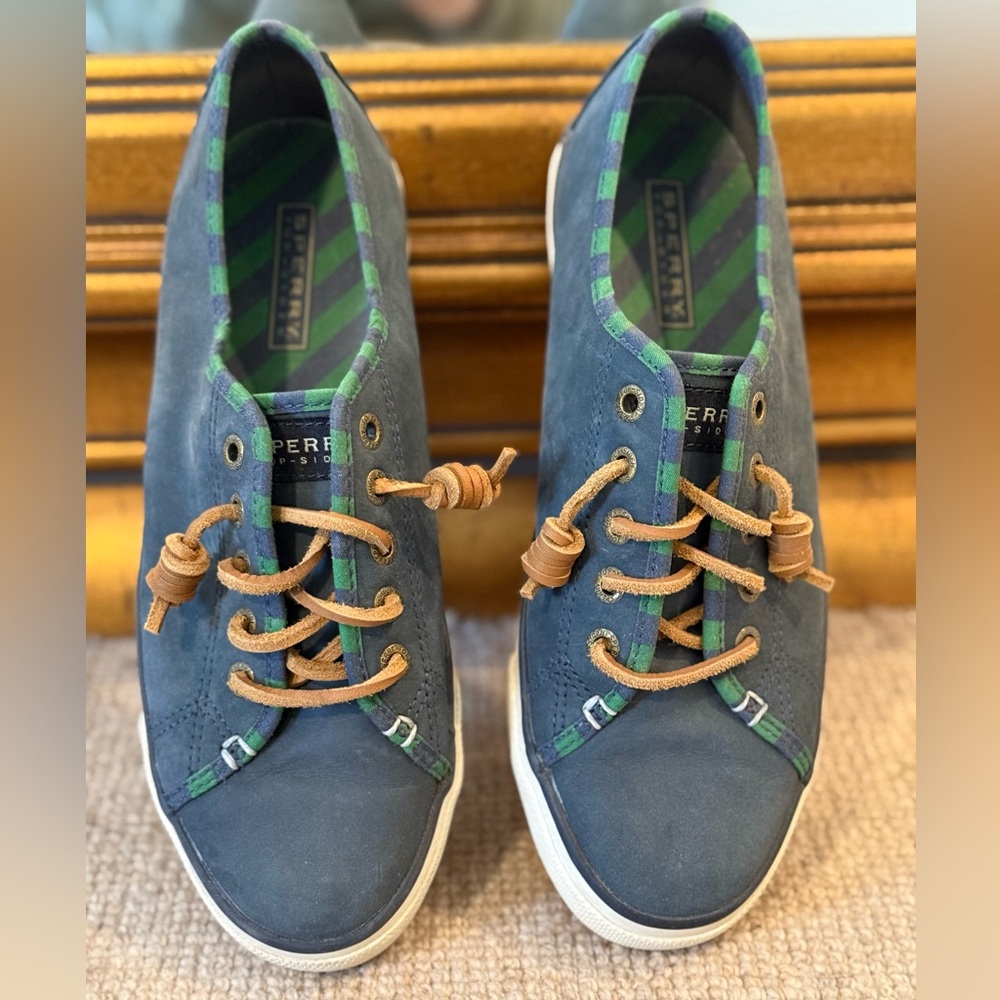 Sperry Navy and Green Casual Shoes